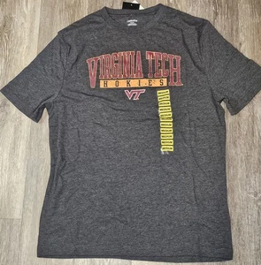 Virginia Tech Hokies VT Logo T-Shirt Gray Heather Men’s Size M New Captivating - Picture 1 of 6