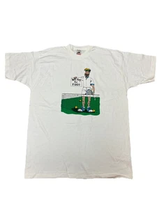 Fruit Of The Loom Will Play For Food Tennis Größe XL Einzelnaht Lesen 90’er - Bild 1 von 10