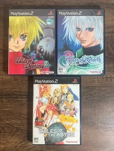 Lot 3 “Tales of”: Destiny 2, Rebirth, Abyss *CIB* PS2 Japanese Import US Seller - Picture 1 of 3