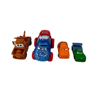 Disney Pixar Cars Diecast Toy Car Set Of 4 Mattel Mcqueen Mater Collectible 2014 - Picture 1 of 13