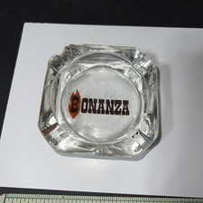 Vintage Glass Ashtray Bonanza Steak House Restaurant