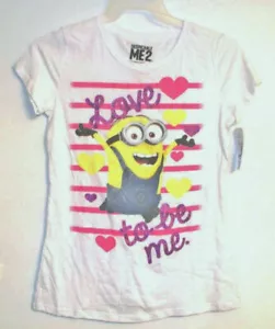 Despicable Me Minions Girls T-Shirts Sizes Lg 14 and XLg 16 NWT (P) - Picture 1 of 1
