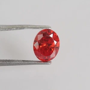 4.0 Ct Certified Natural Oval Shape Red Zircon Diamonds VVS Gemstone X-394 - Picture 1 of 4