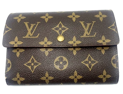 LOUIS VUITTON Cartera Pasaporte Monograma Caja Fuerte Estuche Papel Foto 1 de 4