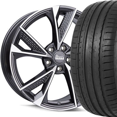 19" ABE Sommerräder MAM RS6 PFP Alufelgen 235/45 R19 für Audi A8 Mod. 4E S Sline - Bild 1 von 4
