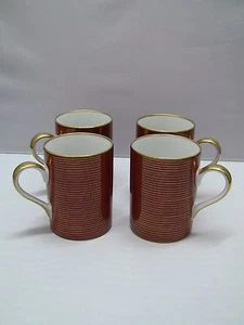 Fitz & Floyd RONDELLE-TERRA COTTA Mugs / Set of 4 - Picture 1 of 4