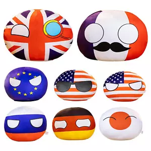 Country Balls Stuffed National Balls Plushies Anime Countryballs Plush Pillow - Foto 1 di 20