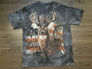 The Mountain Small T-Shirt Buck amerikanische Flagge USA Jagd Weißschwanz Baumwolle - Bild 1 von 6
