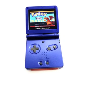 Blue Game Boy Advance GBA SP Console AGS 101 Brighter Backlit LCD Console - Picture 1 of 5
