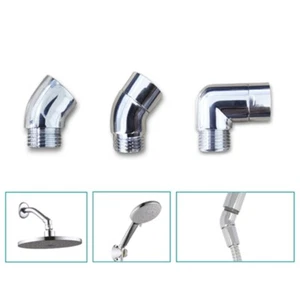 Durable Pipe Shower Head Elbow Adapter Connector Copper Silver Rustproof - Picture 1 of 13