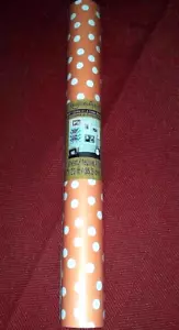 Rollo de papel artesanal Recollections, 14 in x 20 ft - NARANJA con puntos blancos - Imagen 1 de 2