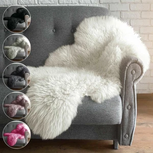 Large Faux Fur Sheepskin Rug Fluffy Mat Room Sofa Hairy Mat Shaggy Floor Carpet