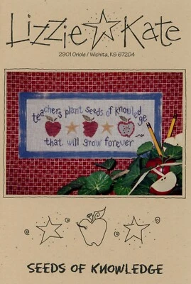 Lizzie Kate #006 SEEDS OF KNOWLEDGE Counted Cross Stitch Pattern - Image 1 of 3