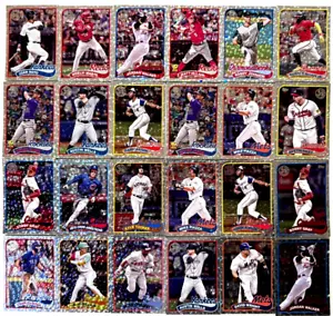 2024 TOPPS SERIES 2 1989 SILVER CRACKLE FOILBOARD (24) CARD LOT SET Baseball - Picture 1 of 1