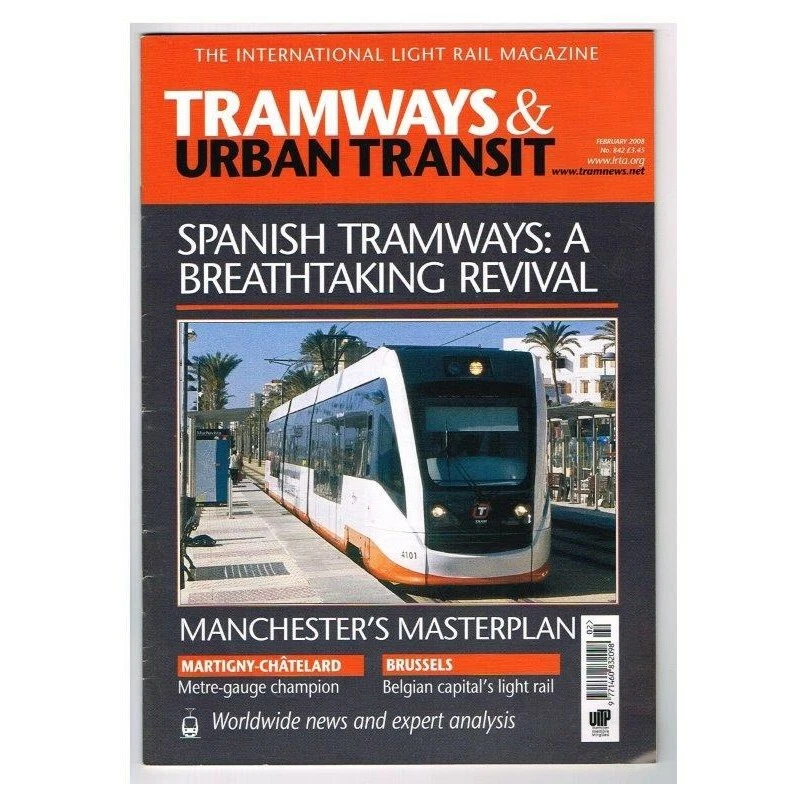 Tramways & Urban Transit Magazine February 2008 mbox2671 Spanish tramways: A bre - Image 1 of 1
