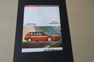 Original 1987 magazine advert: HONDA ACCORD AERODECK frame-ready wall-art - Picture 1 of 1