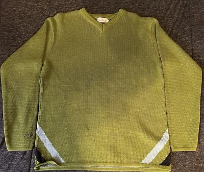 Young Mens Y2K  Striped Volcom Sweater Size Medium - Image 1 of 3