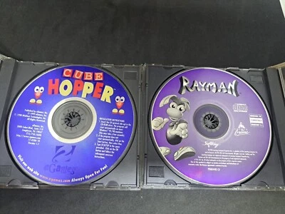 Cube Hopper & Rayman 1998 Windows PC CD-ROM Games 3d Platformer Bundle Disc Only - Image 1 of 2