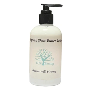 Handmade Body Lotion Organic Shea Butter Coconut - Oatmeal Milk & Honey - 9 oz - Picture 1 of 5