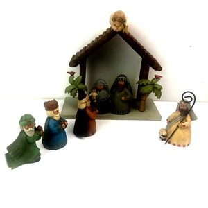 Krippe Suzi Skoglund Tonfiguren Weihnachten 6 Teile 1994 Little Blessings - Bild 1 von 12