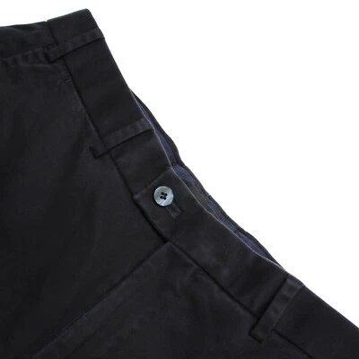 Pantalones chinos/informales Hiltl Dayne de mezcla de algodón talla 33 EE. UU. en azul oscuro liso Hiltl NWD Foto 1 de 4