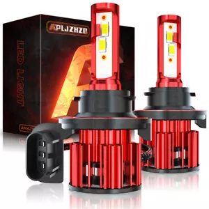 APLJZHZQ H13 9008 LED Headlight Bulb Kit Hi/Lo beam HID XENON WHITE 6500K - Picture 1 of 9