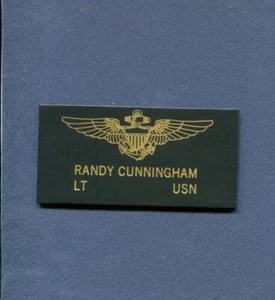 Parche con nombre Randy Cunningham VF-96 FIGHTING HALCONS NAVY F-4 Phantom Ace Squadron - Imagen 1 de 1