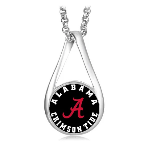 Special Alabama Crimson Tide Womens Sterling Silver Necklace Jewelry Gift D28B Cover