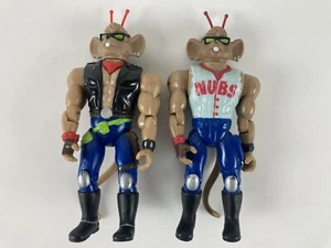 Biker Mice from Mars Throttle & Home Run 1993 Galoob Vintage 5" Actionfiguren - Bild 1 von 22