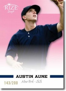 AUSTIN AUNE 2012 Rize Rookie PINK Paragon RC #/200