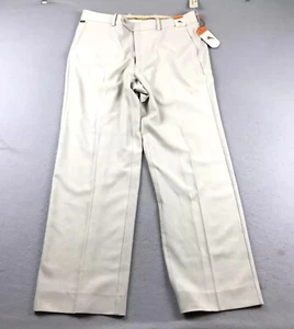Tommy Bahama Pants Mens 35X30 Ivory Silk Cotton Flat Front Straight Leg NWT * - Picture 1 of 11