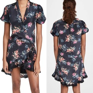 Rococo Sand Short Dress Mini Wrap Floral Size M - Picture 1 of 7