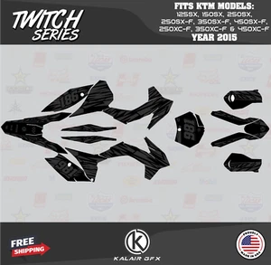 Graphics Kit for KTM 125SX, 150SX, 250SX (2015) Twitch Series - Smoke - Picture 1 of 6