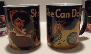 DC COMICS "WONDER WOMAN" She Can Do It Bombshells Morphing Mug 11oz NUEVO EN CAJA - Imagen 1 de 4
