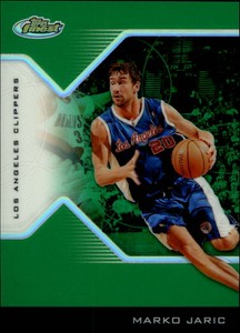 2004-05 Finest Refractors Green Clippers Basketball Card #52 Marko Jaric/49