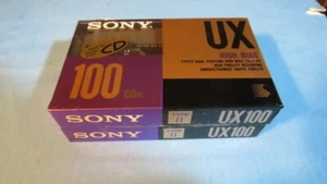 ( 2 ) Neu Sony UX 100 High Bias Type II 100 Min. Audiokassette Tape - VERSIEGELT - Bild 1 von 1