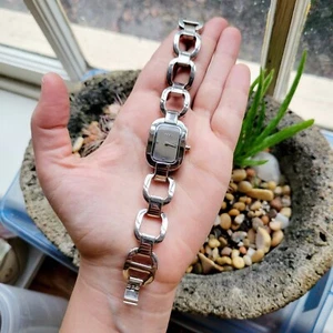 Vintage Oasis Silver Classic Rhinestone Watch - Picture 1 of 9
