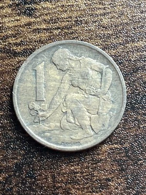 1976 Czechoslovakia 1 One Koruna Actual Coin TB3656* - Image 1 of 2