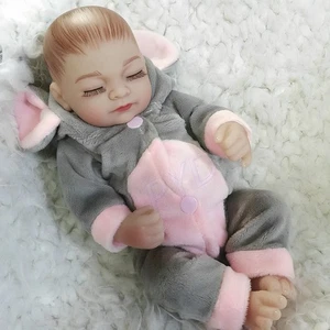 Muñecas bebé renacido cuerpo completo vinilo silicona adorable mini muñeca niña recién nacida regalo - Imagen 1 de 5
