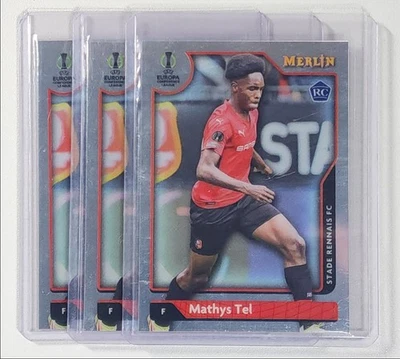 [3] MATHYS TEL 2021 TOPPS CHROME MERLIN UEFA EUROPA ROOKIE #22 B RC Q5860 - Image 1 of 2