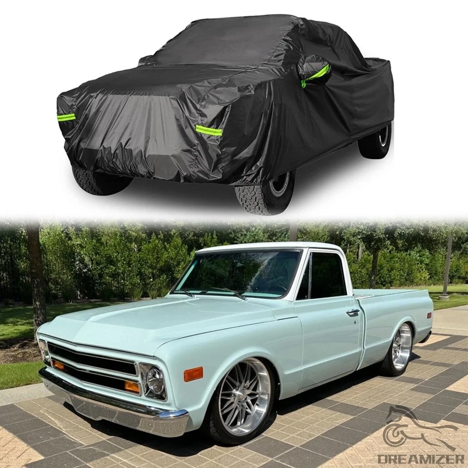 Pickup Truck Cover Waterproof UV Rain Dust Protector For Chevy C10 C20 C30 C35 - Image 1 of 4