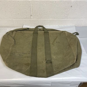 1964 Kit Bag FlyersAviator US Army Military Milcom Canvas Carry Parachute Pilot - Picture 1 of 24