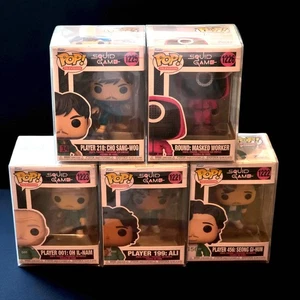 Funko Pop! Squid Game 5-Pack Lot WITH PROTECTORS MINT - Picture 1 of 2