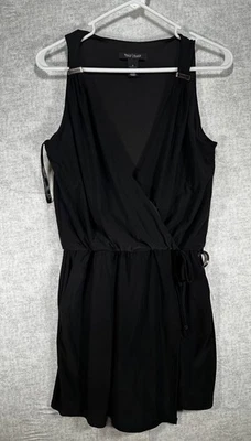 White House Black Market Faux Wrap Black Romper  Size 0 - Image 1 of 4