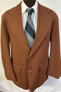 Giacca uomo DISCO anni 70 cappotto sportivo tempo libero tuta blazer tg 40 con cravatta vintage brutta - Foto 1 di 9