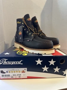 Botas de trabajo Thorogood American Heritage serie 1957 sin usar, en caja, puntera para hombre talla 10 D - Imagen 1 de 4