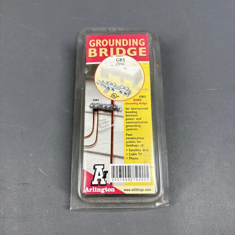 Grounding Bridge Zinc Arlington Ground Rods and Clamps Gb5 018997760951