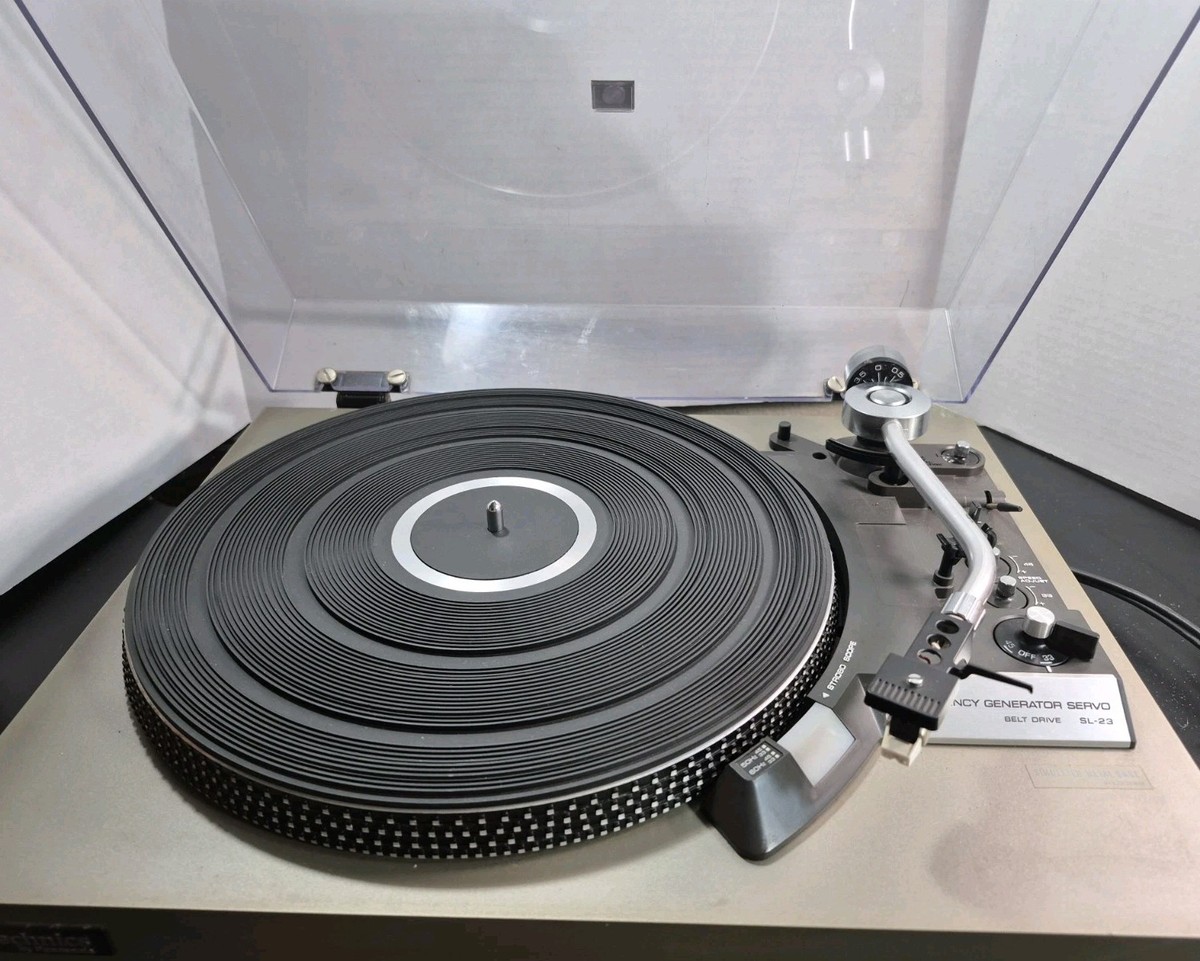 その他 technics SL-23 Technics SL-23 Auto-Return Belt Drive Turntable + AT-2512E