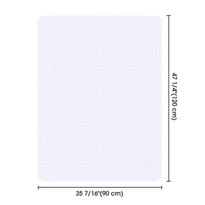 Apluschoice 48" x 36" Clear Office Chair Mat for Low Pile Carpet 1/8" Thicken - Picture 1 of 8