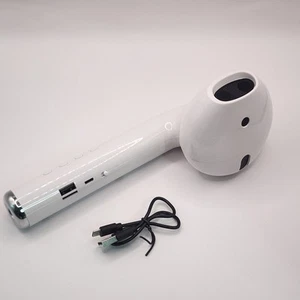 Giant Bluetooth Wireless Earbud Headphone Speaker Funny Party Beach White - Picture 1 of 5